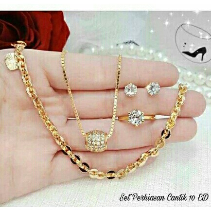 TERBARU!! Set Perhiasan Mewah  24k