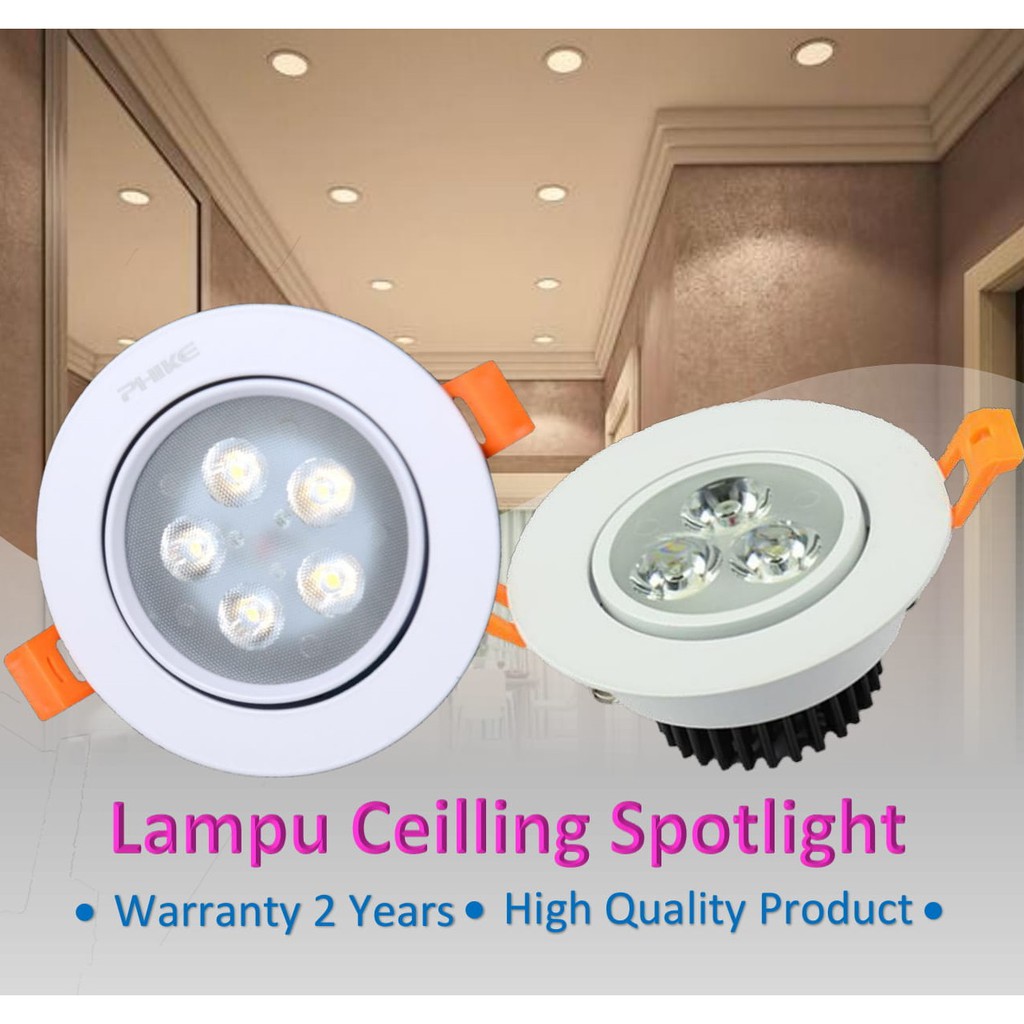  LAMPU  DOWNLIGHT LED  SPOT LIGHT CEILING COB 5 MATA 5W 3 