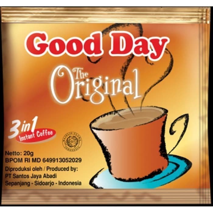 

Kopi Sachet Good Day Original 1 Pack isi 50 sachet