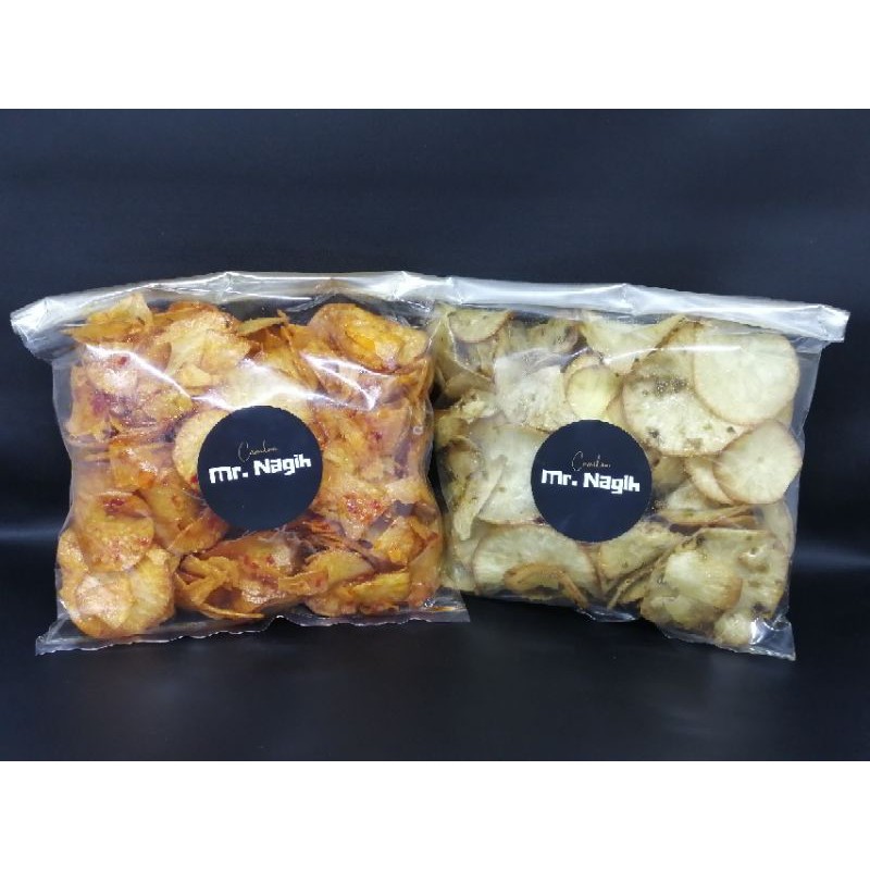 

Telo's Chips / Keripik Singkong 250gram - Rasa Red Balado dan Green Chili Sauce