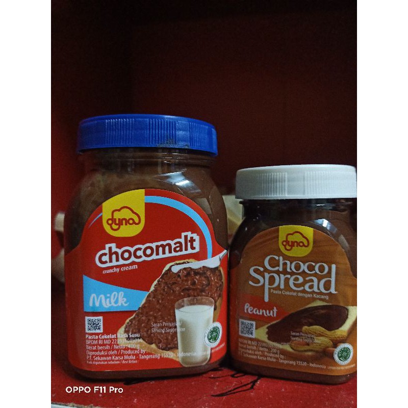 Dyna selai chocomalt free dyna choco spread