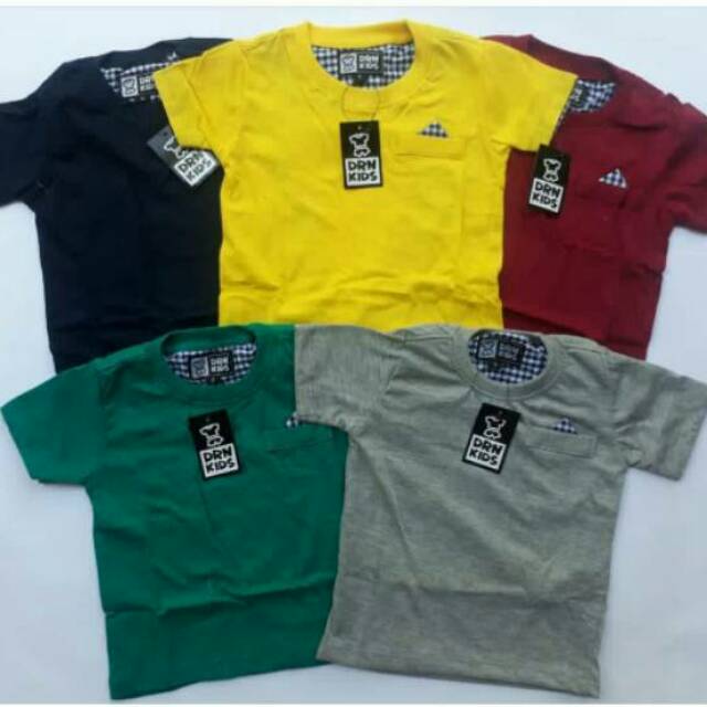 Kaos distro polos stik balik DRN kids