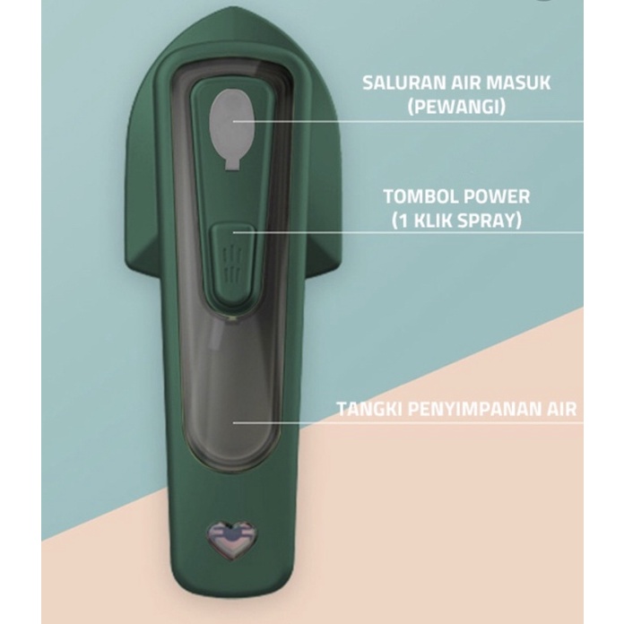 Setrika uap mini elektrik 2 in 1