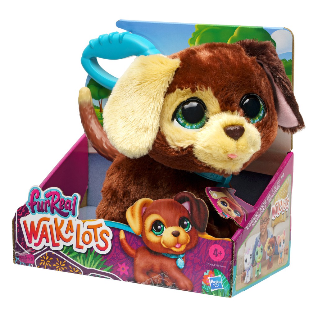 FURREAL Walkalots Big Wags Doggy Dark Brown - Mainan Boneka Bersuara