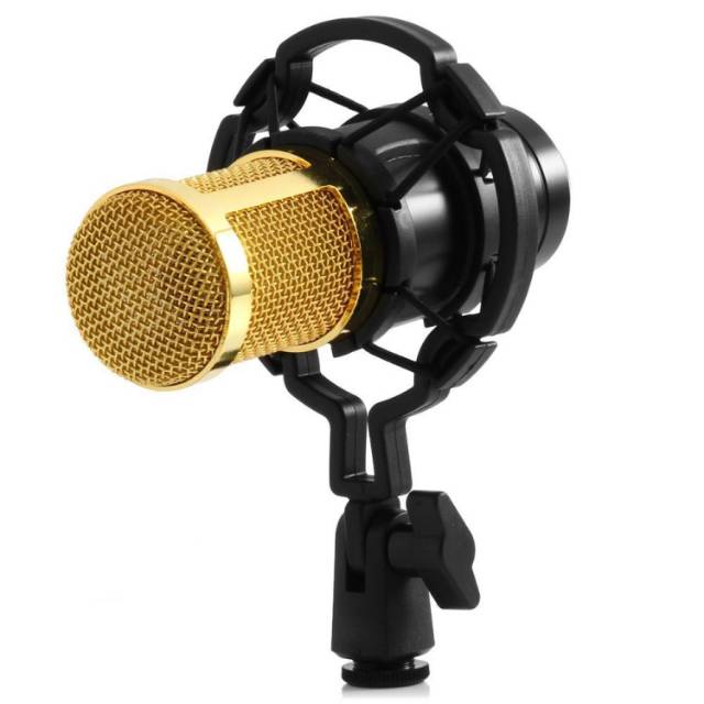 Taffware Mikrofon Kondenser Studio dengan Shock Proof Mount - BM-800