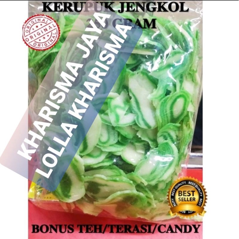 

KERUPUK JENGKOL MENTAH KHAS CIREBON 250 GRAM GRATIS TEH/TERASI/CANDY