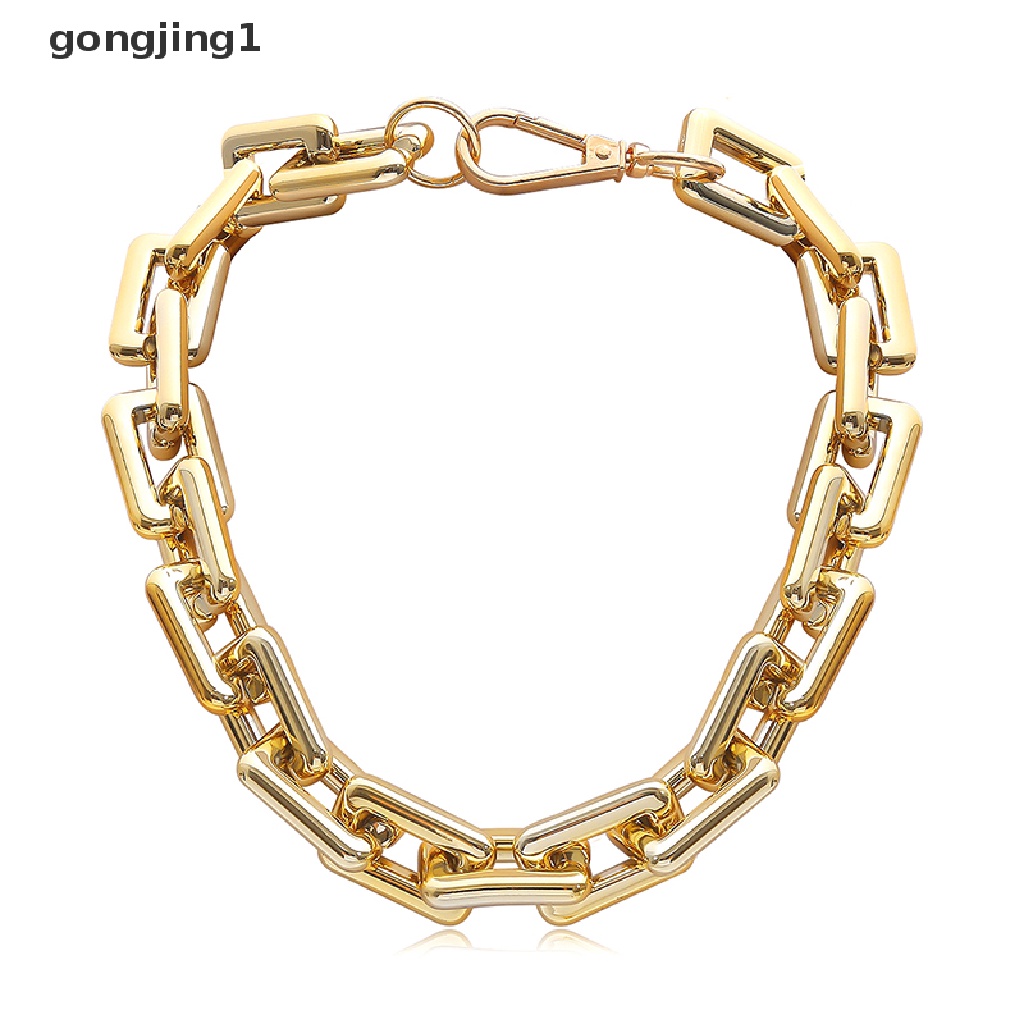 Kalung Choker Rantai Chunky Gaya Punk Hip Hop Untuk Perhiasan