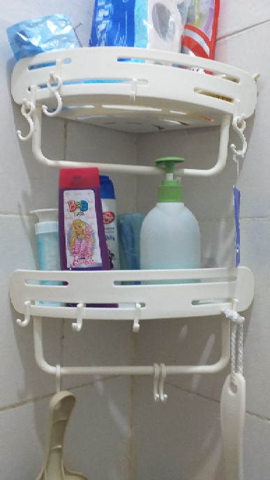 Oxihom B302 Rak Kamar Mandi Tempel Gantung Plastik Rak Sabun