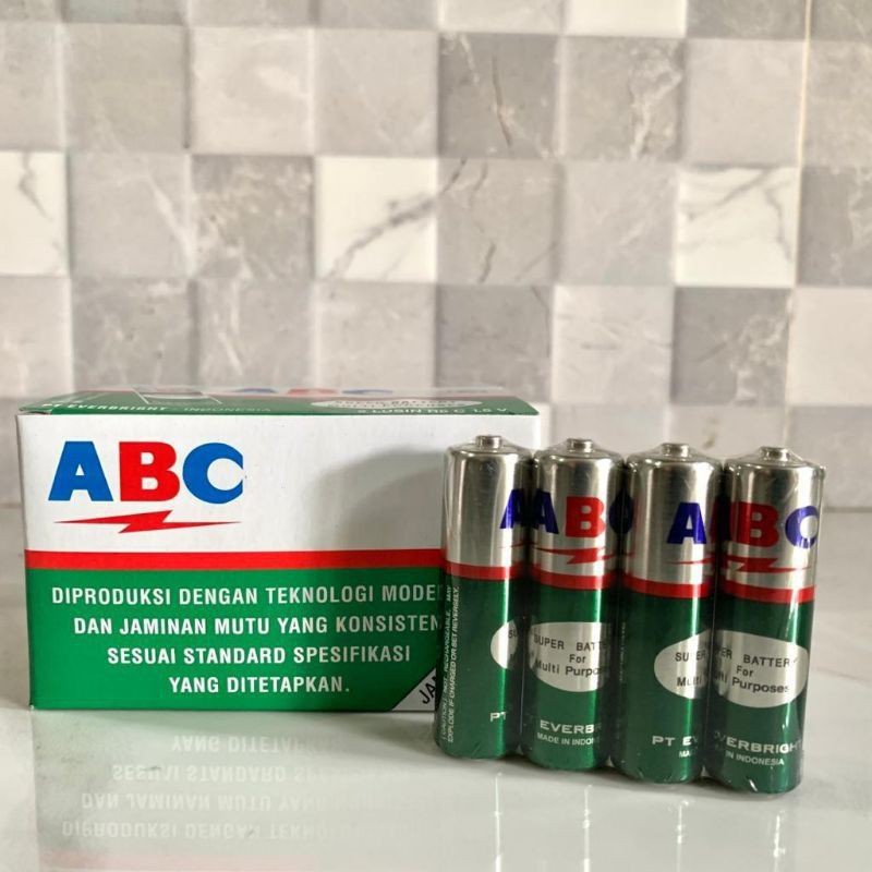 Baterai jam AA / A2 - ABC hijau - battery kecil - batre mini