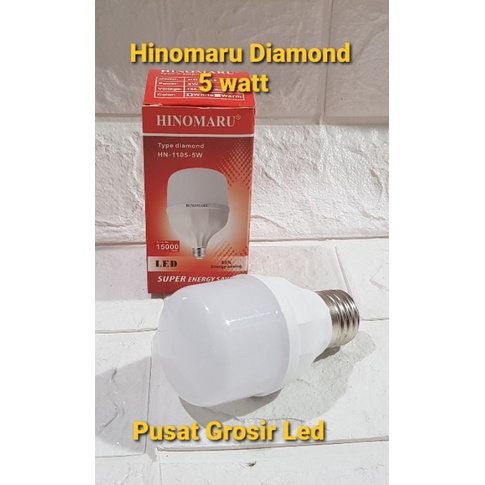 Paket 10 pcs Led Hinomaru Diamond 5 watt Cahaya Putih Garansi 1 Tahun