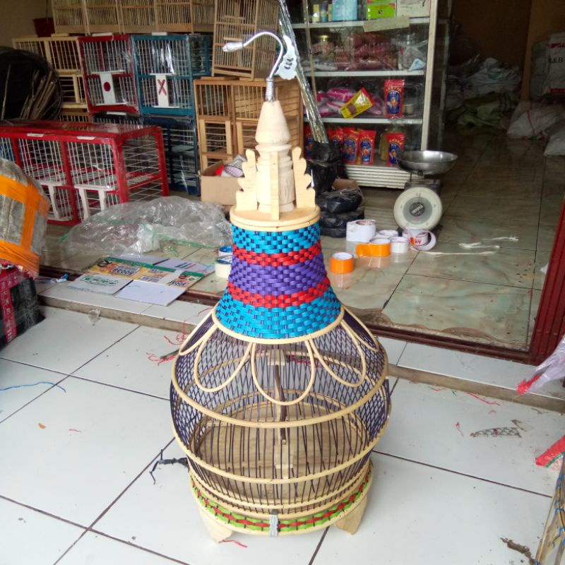 sangkar burung perkutut rotan