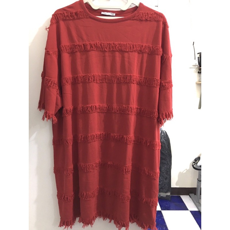 (Preloved) Oversized T-Shirt Dress Zara