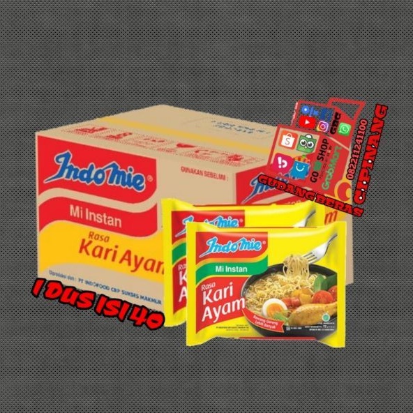 

INDOMIE REBUS RASA KARI AYAM 1 DUS ISI 40