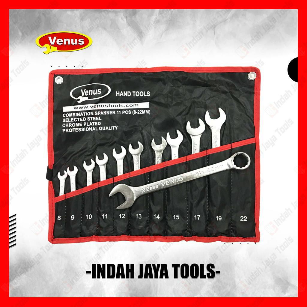 VENUS Kunci Ring Pas Set 11 pcs Combination Wrench Set