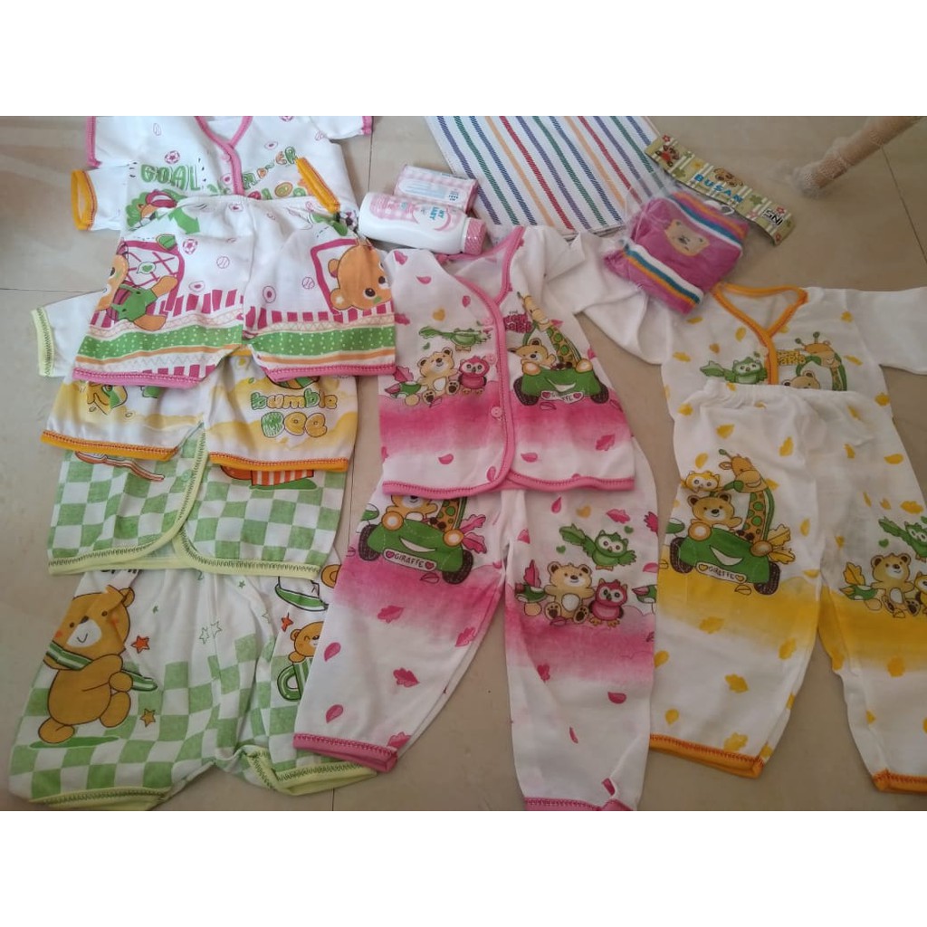 KADO BAJU BAYI DAN PERLENGKAPAN BAYI BARU LAHIR - PAKET LAHIRAN KADO SET BAJU BAYI NEWBORN + GRATIS BOX