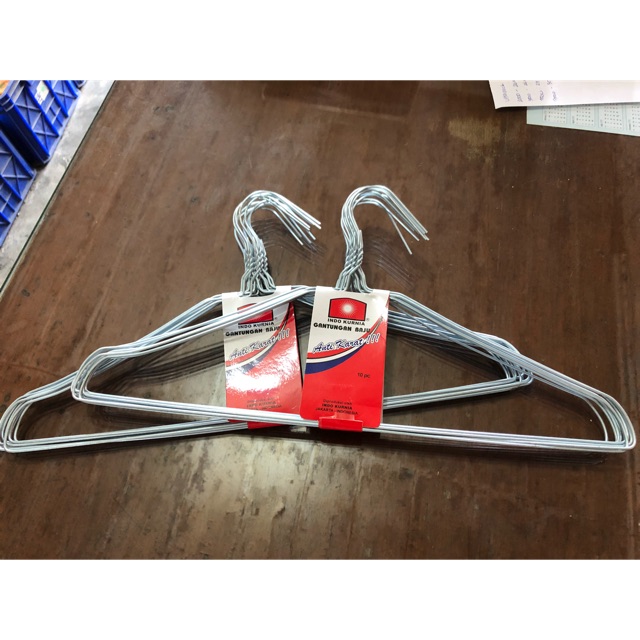 10pcs Hanger  Gantungan Baju  Pakaian Kawat  Shopee Indonesia