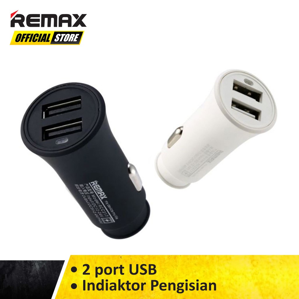 Remax Rocket Car Charger 2.4A 2 Port USB RCC217