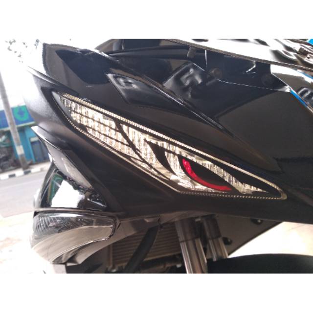 Stiker Variasi Mata Elang Lampu Senja Jupiter Mx King 150 New