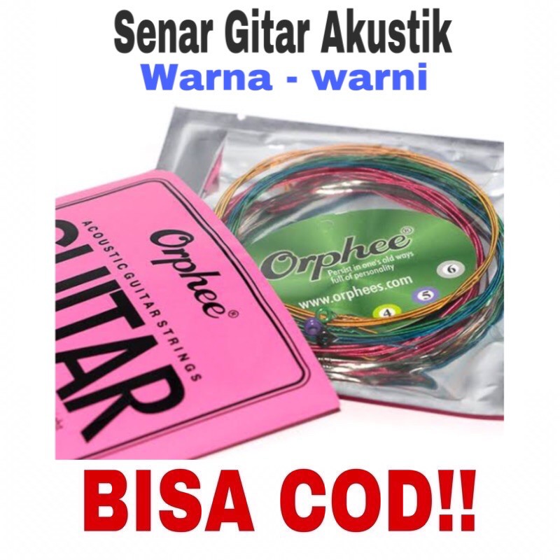 Senar Gitar Orphee Pelangi Original