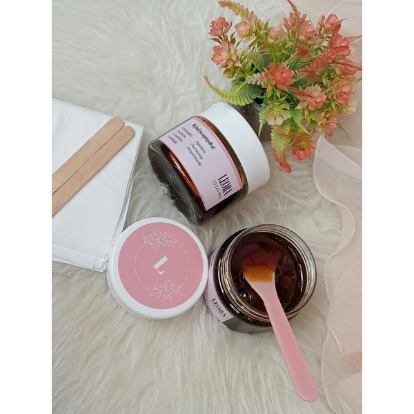 Brand asli Leora Sugar Wax 177ml/ Free Strips &amp; Spatula