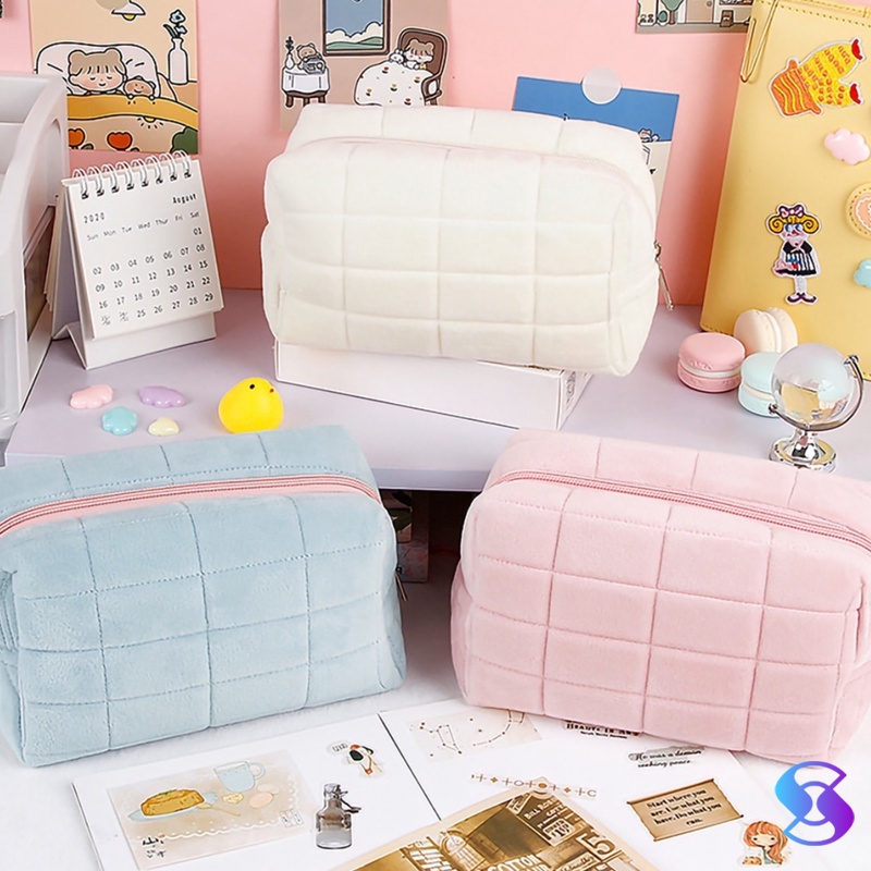 

Pensil case/pensil Pouch/Make up Tas/MUJI STYLE Tas Pena Kapasitas Besar-Suning Mall