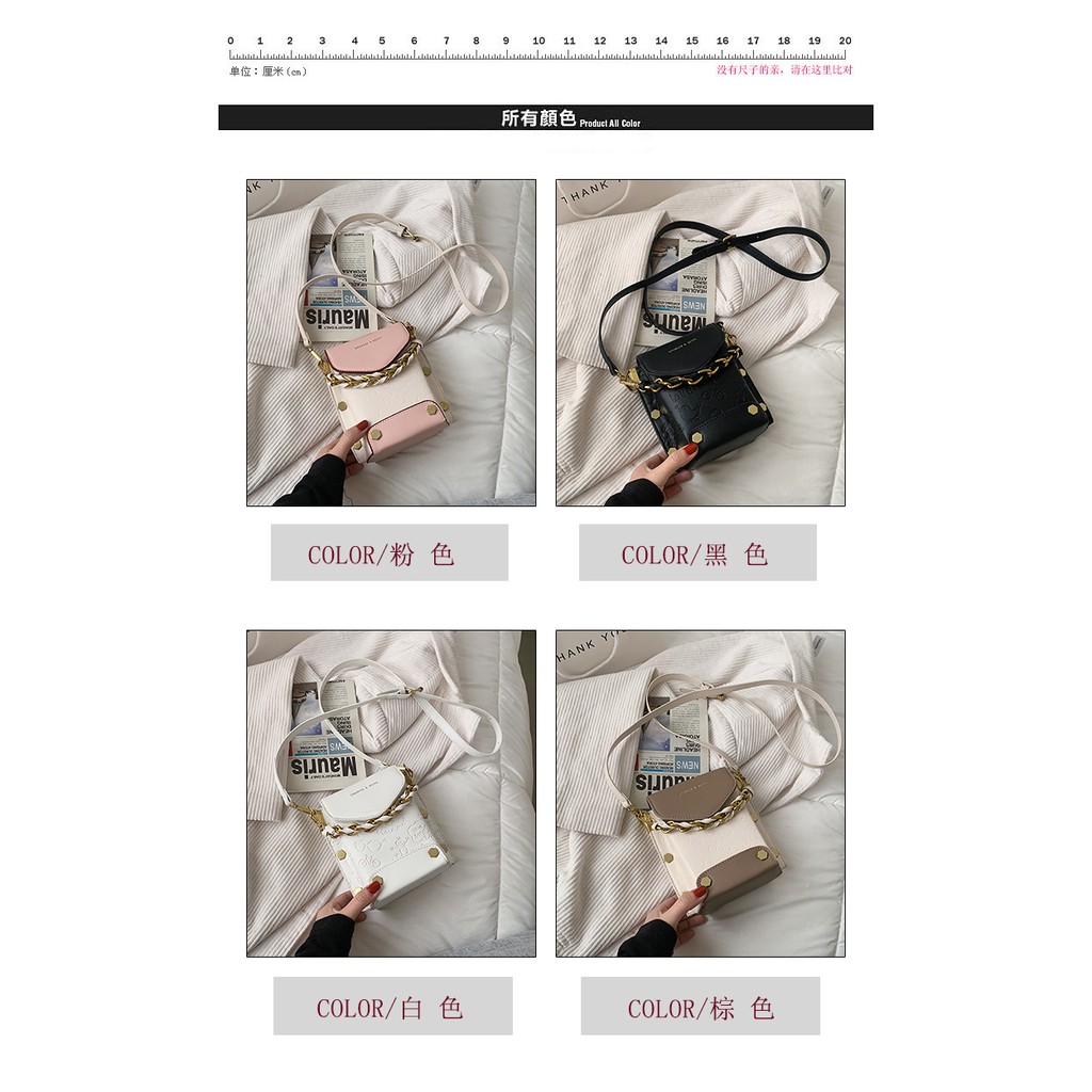 BJ81775 - BLACK/BROWN/PINK/WHITE - TAS IMPORT TAS WANITA FASHION IMPORT MODIS ELEGAN TERMURAH TERLARIS TERBARU BAGSTORE JAKARTA TAS BATAM GT1775