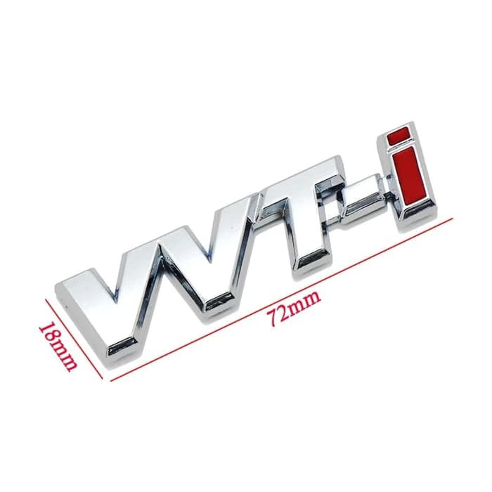 Vvti Vvt-I Silver 3D Logo Emblem Mobil Crom Crhome Tempel Murah Oem