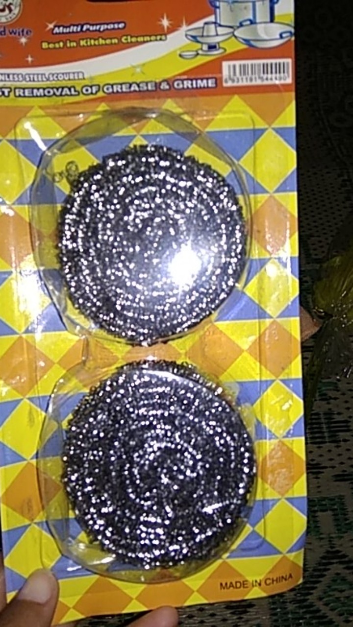 Sabut Cuci Besi Anti Karat 15gr - Steelwool - 1pcs Isi 2