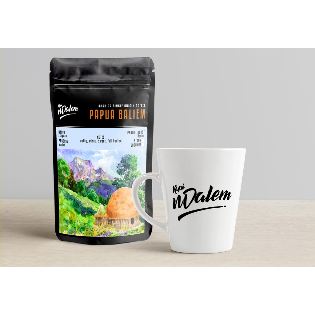 

Biji Kopi Arabica PAPUA BALIEM Single Origin Coffee 250gr Specialty