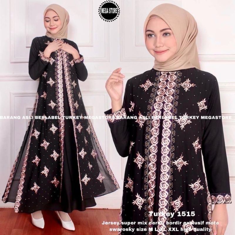 Gamis Abaya Turkey 1515 by Megastore