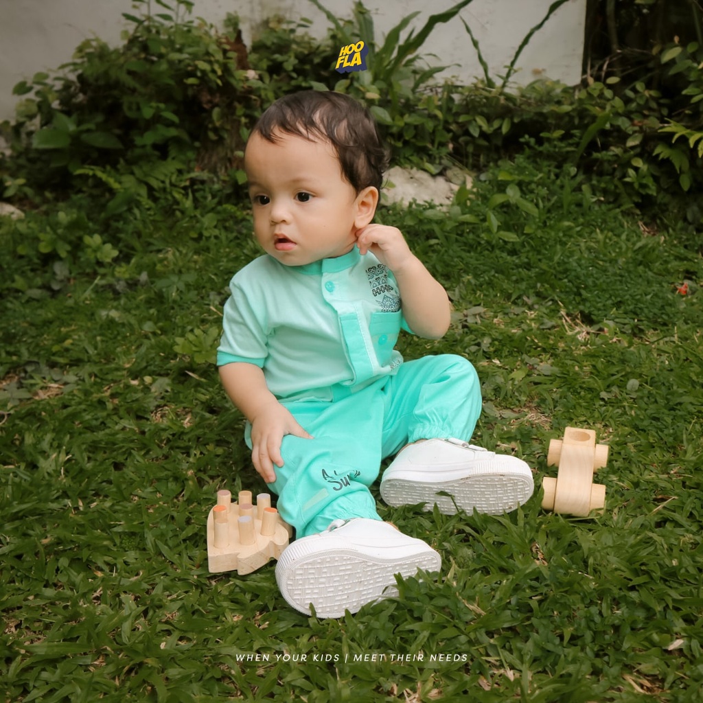 HooflaKids Setelan Baju Koko Bayi Daudy