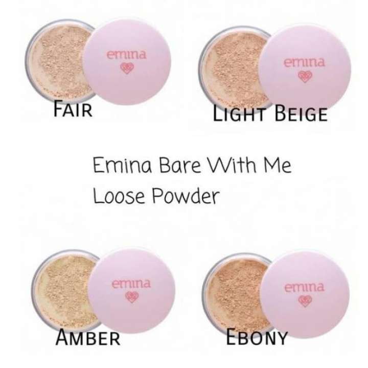 Emina Bare With Me Mineral Loose Powder 4 Colours