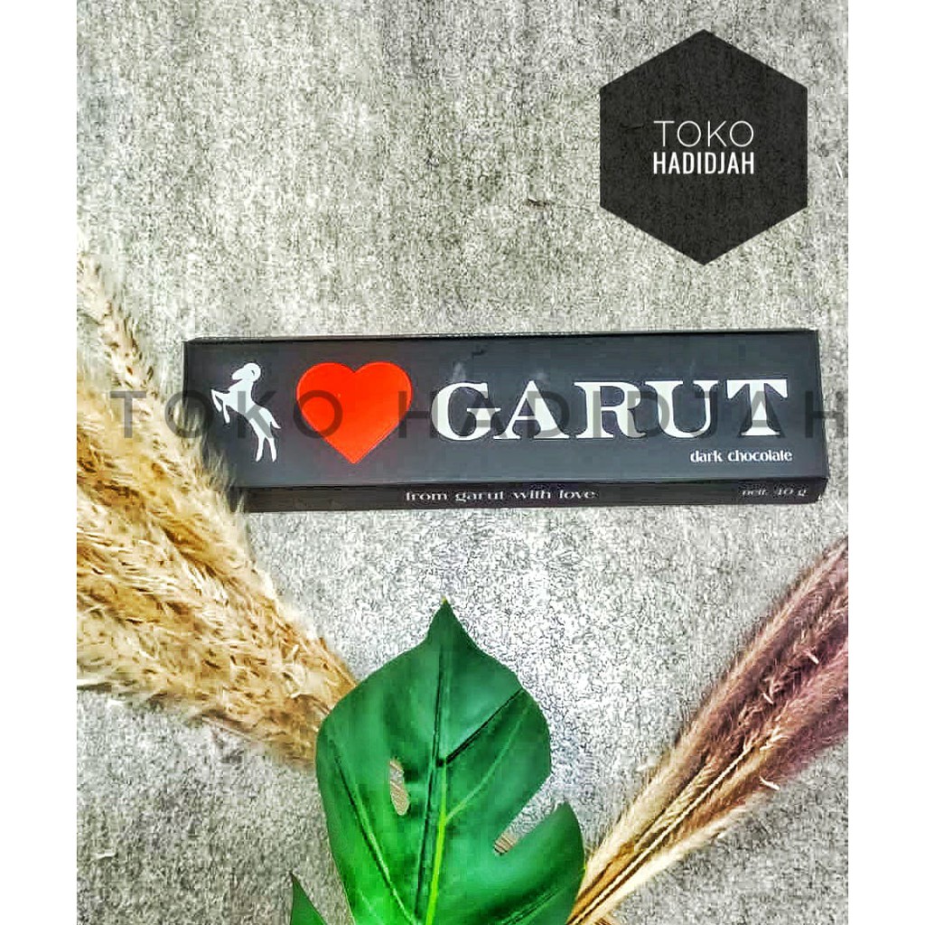 

Coklat "I LOVE GARUT" Dark Cochocolate 40 GRAM