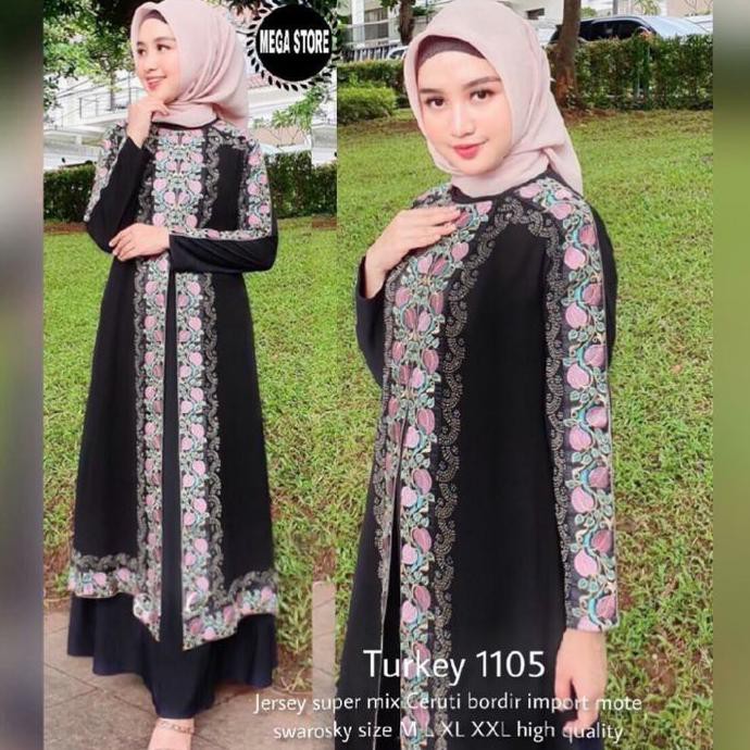 Super Brand Fest Gamis Wanita Muslimah Terbaik Turkey 1105 Comfortable