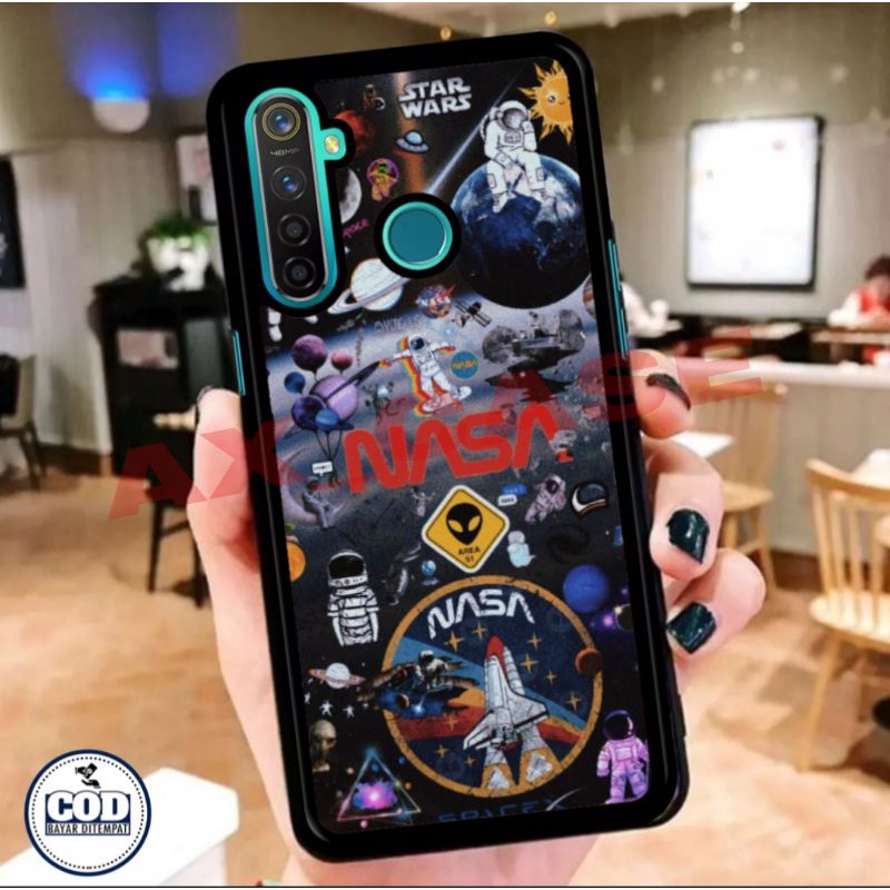 Ax Case custom Realme C3, Realme 5, Realme 5i, Realme 5s, Realme 5 pro Fashion AesThetic Nasa Space 
