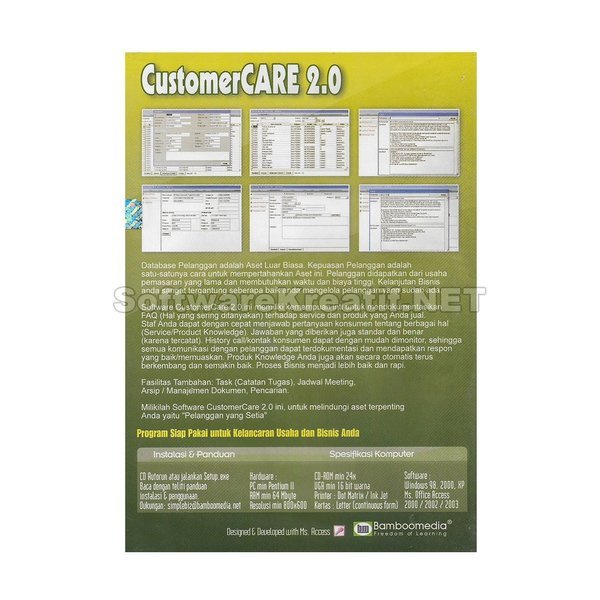 Customer Care .0 - Software Manajemen Database Pelanggan Dan Produk Knowledge unlimited pc