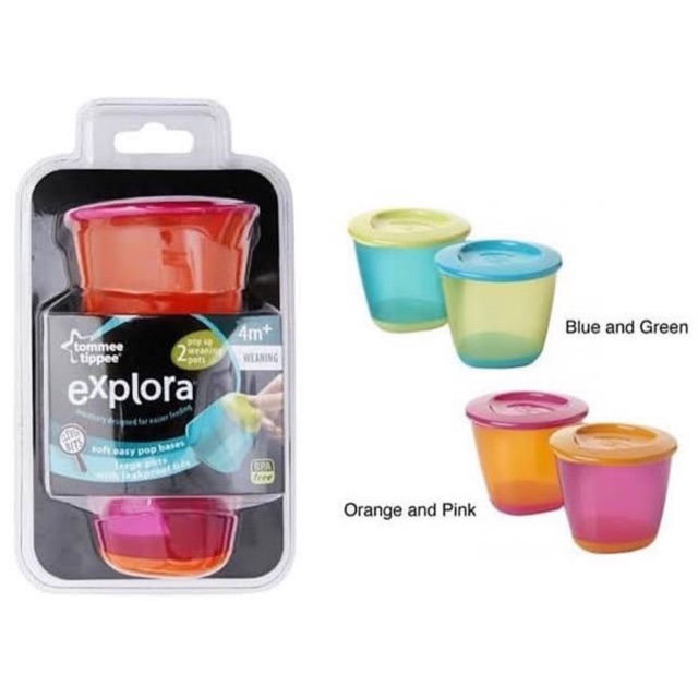 Tommee tippee explora pop up weaning pots