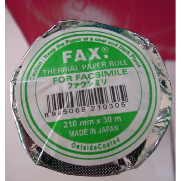 

New Item! Kertas Fax 210 X 30 Merek Fax 30 Meter atk Sale!