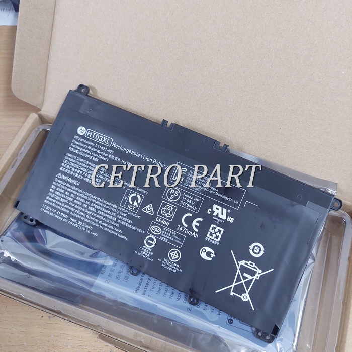 Baterai Laptop HP 14-CE0014TU 14-CE0000 HT03XL 15-CS HT03 HT03XL - BERGARANSI