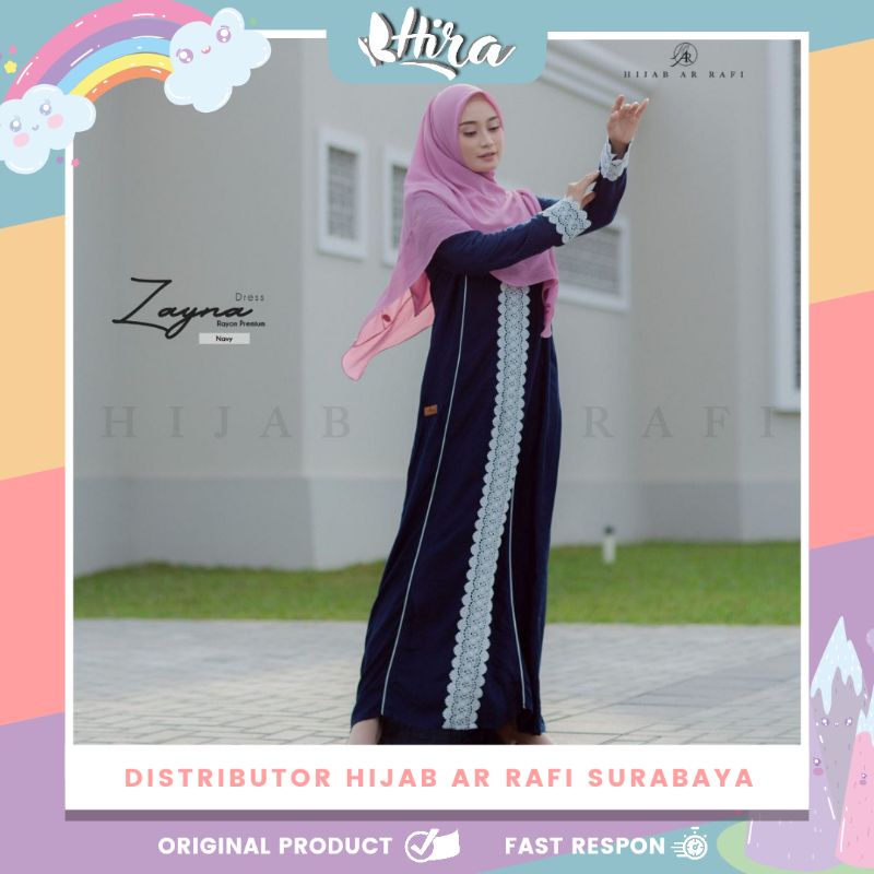 Dress Gamis Arrafi Zayna gamis rayon premium mix brokat