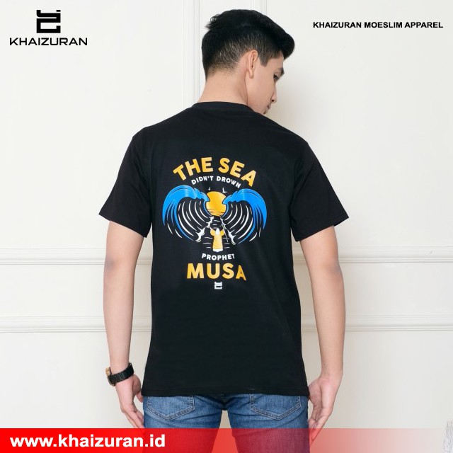 KAOS DAKWAH PRIA ISLAMI KISAH NABI MUSA AS COMBED KHAIZURAN