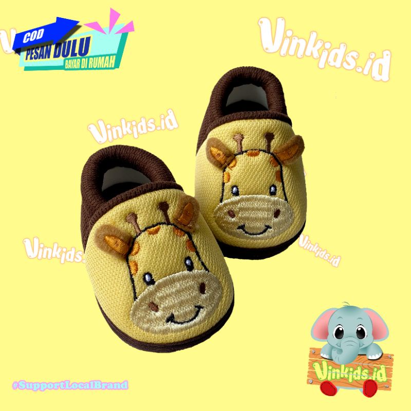 Vinkids Sepatu Bayi Laki Laki 0 12 Bulan Prewalker / Sepatu Bayi Lucu  / Sepatu Bayi Karakter / Sepatu Prewalker