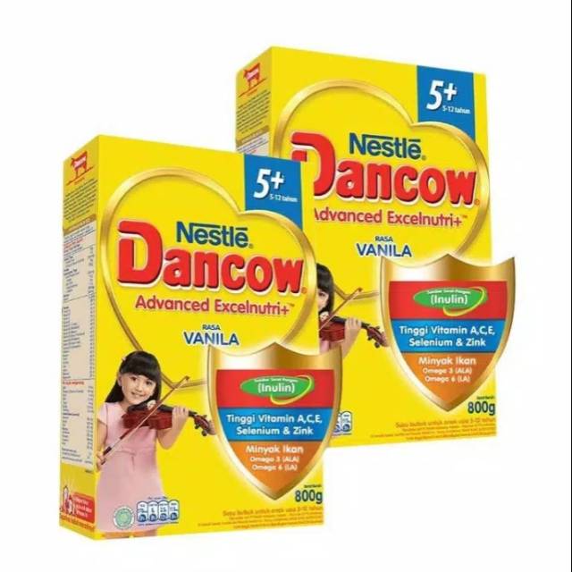 Susu Dancow 5+ 800 gram vanilla/madu/coklat [free ongkir]