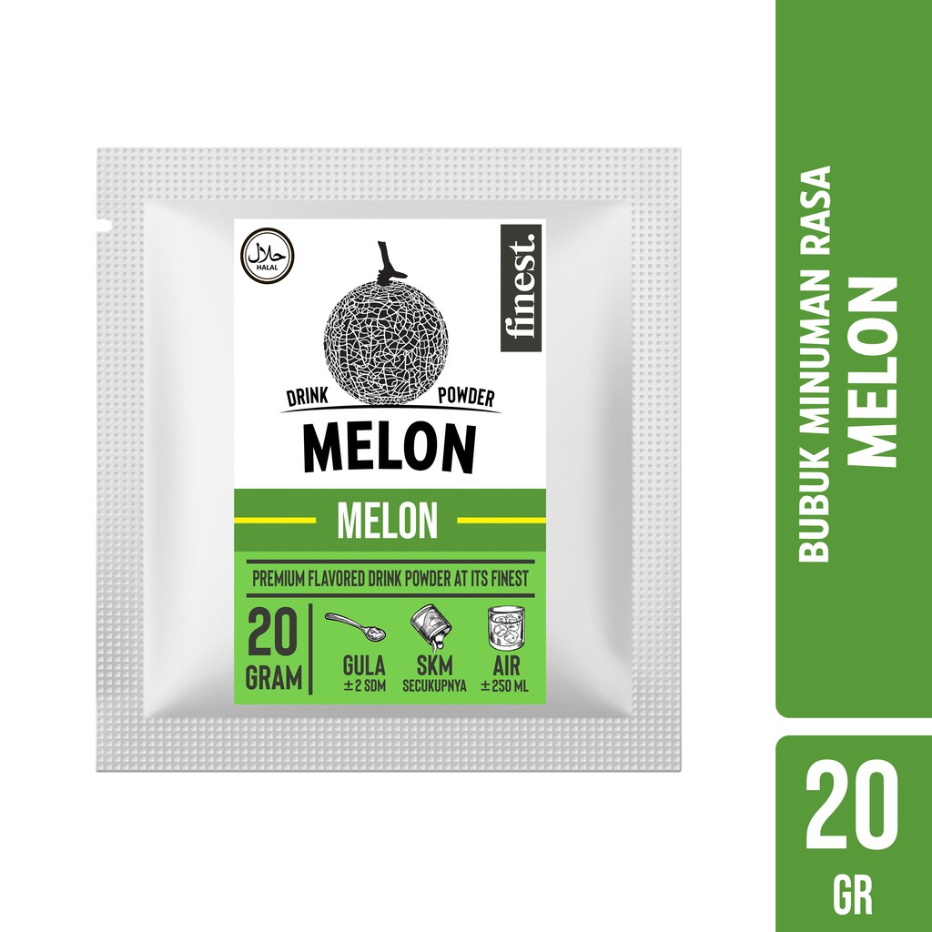 

Bubuk Minuman Rasa Melon Drink Powder Kemasan Sachet 20 Gram