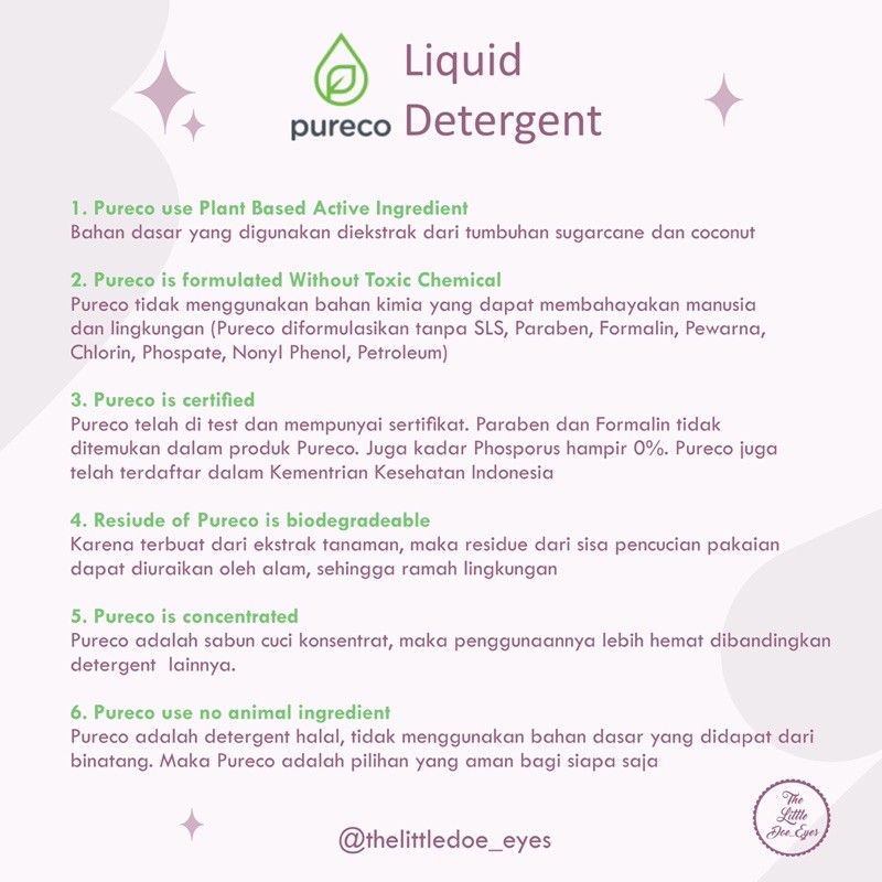 [READY] Pureco 100ml (Liquid Detergent / Liquid Dish &amp; bottle soap / Multisurface Cleaner)