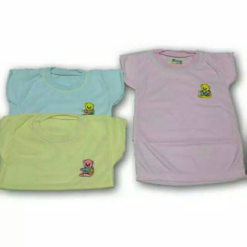 HUNDAY 3PC  Kaos Oblong Bayi  Murah Meriah  Umur 1Tahunan SNI