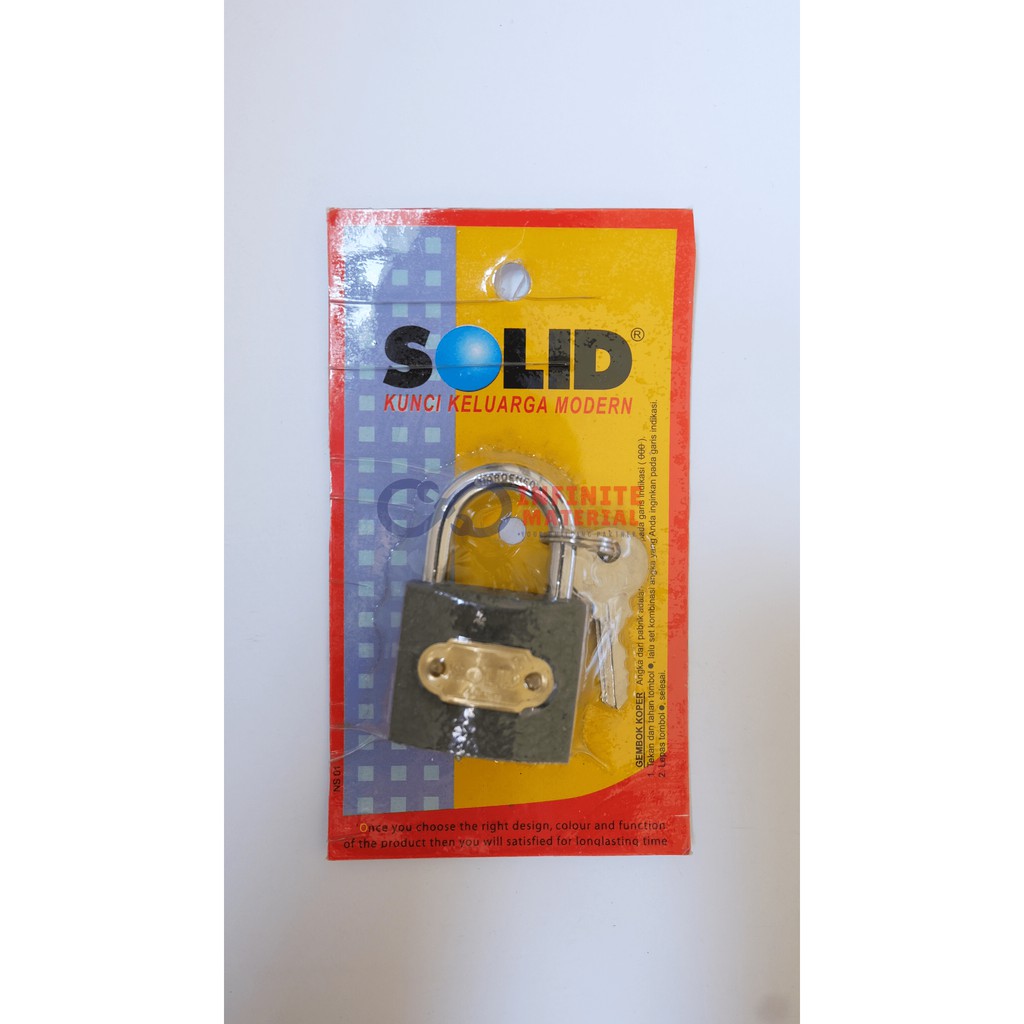 Gembok pagar / Gembok Kotak / Gembok Rumah Pendek / Gembok Solid leher pendek
