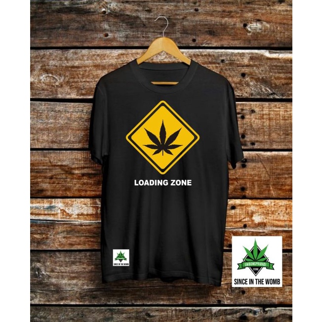 420 KAOS DAUN GANJA. KAOS LODING ZONE MOTIF GANJA. KAOS DAUN GANJA.