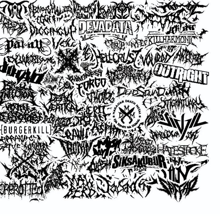 

✿ [50pcs] Sticker Pack Band Metal Underground Death Metal DLL Murah, untuk Sticker Laptop, Koper, Helm ↭