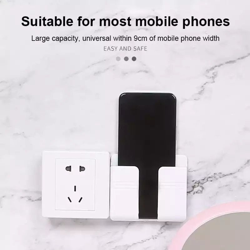 TEMPAT HOLDER CAS HP TEMPEL DINDING RAK HANDPHONE CHARGER GANTUNG TEMPEL HOOK
